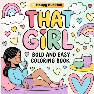 That Girl Lifestyle Coloring Book Cover