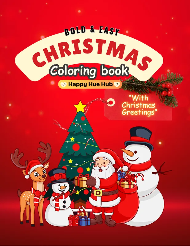 Bold & Easy Christmas Coloring Book