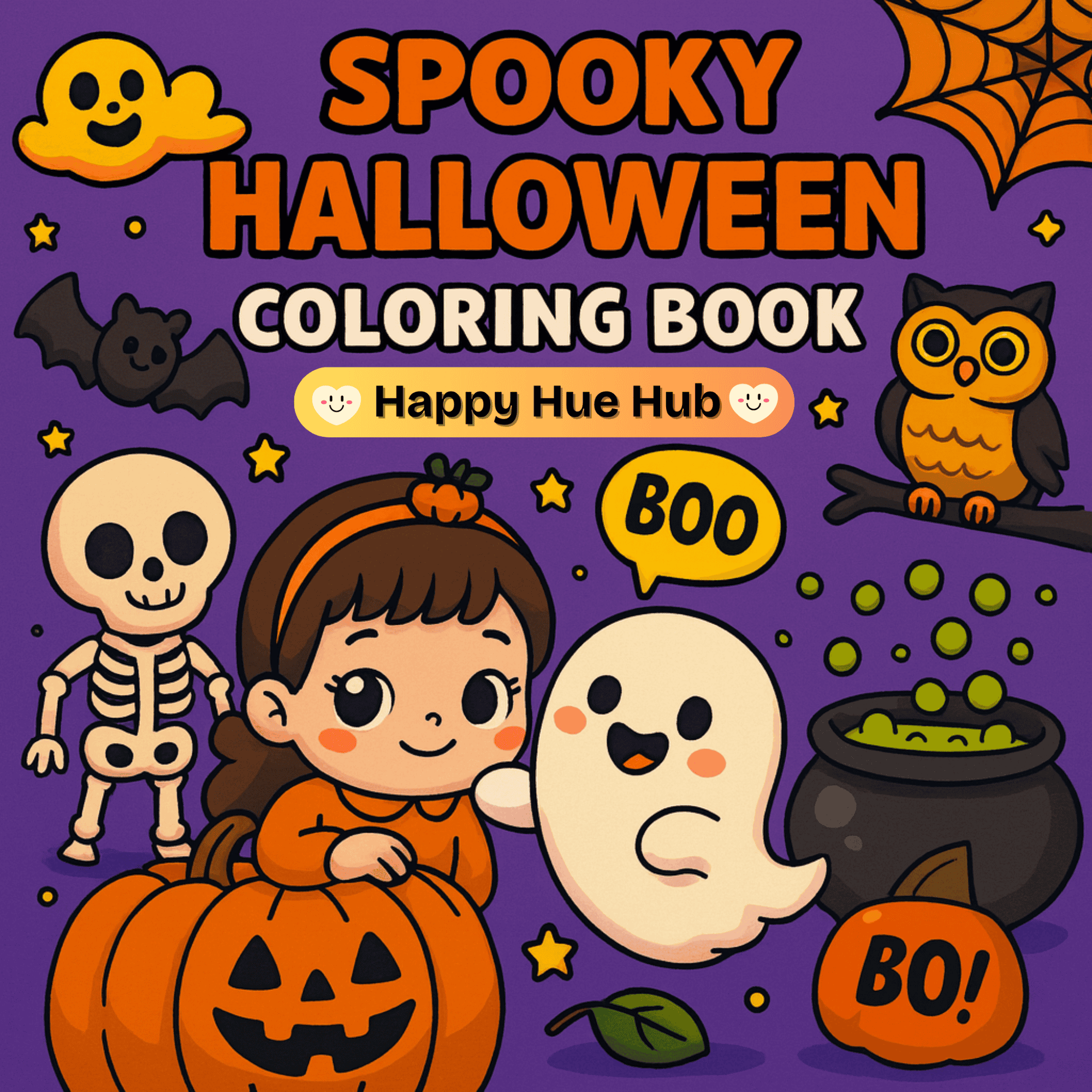 Spooky Halloween Coloring Book
