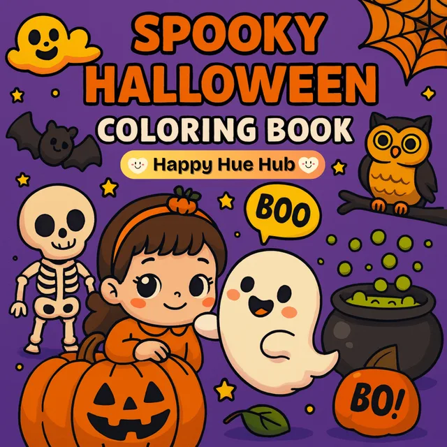 Spooky Halloween Coloring Book